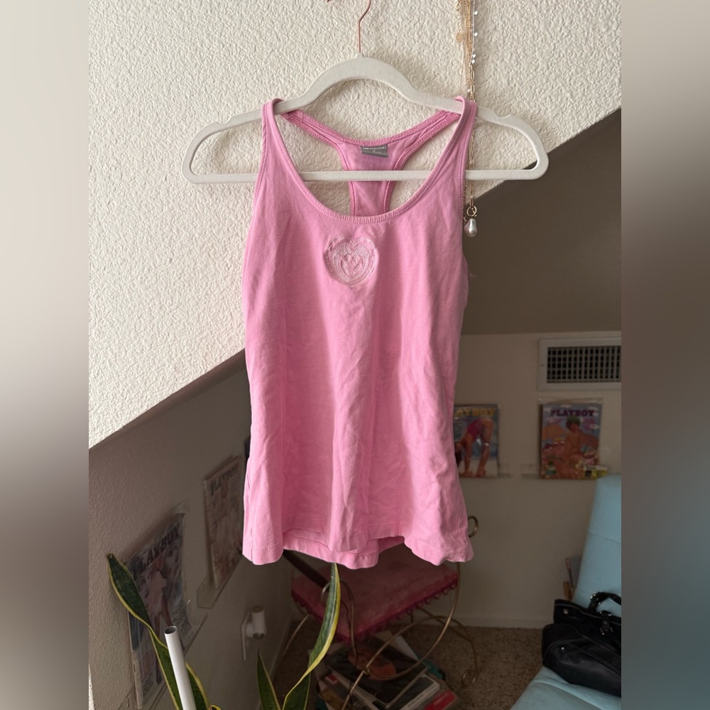 Baby pink Marika workout tank w/a built-in bra! Size medium